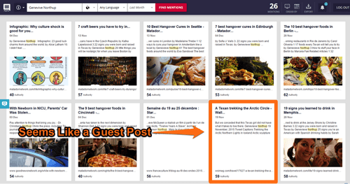 Competitor social media site appears to include guest posts